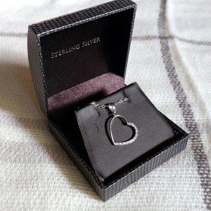 3/$25 Sterling Silver Heart Necklace